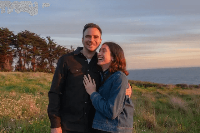 Shannon and Cole together on the California coast