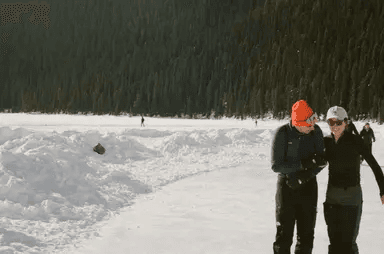 Shannon and Cole together in the snow